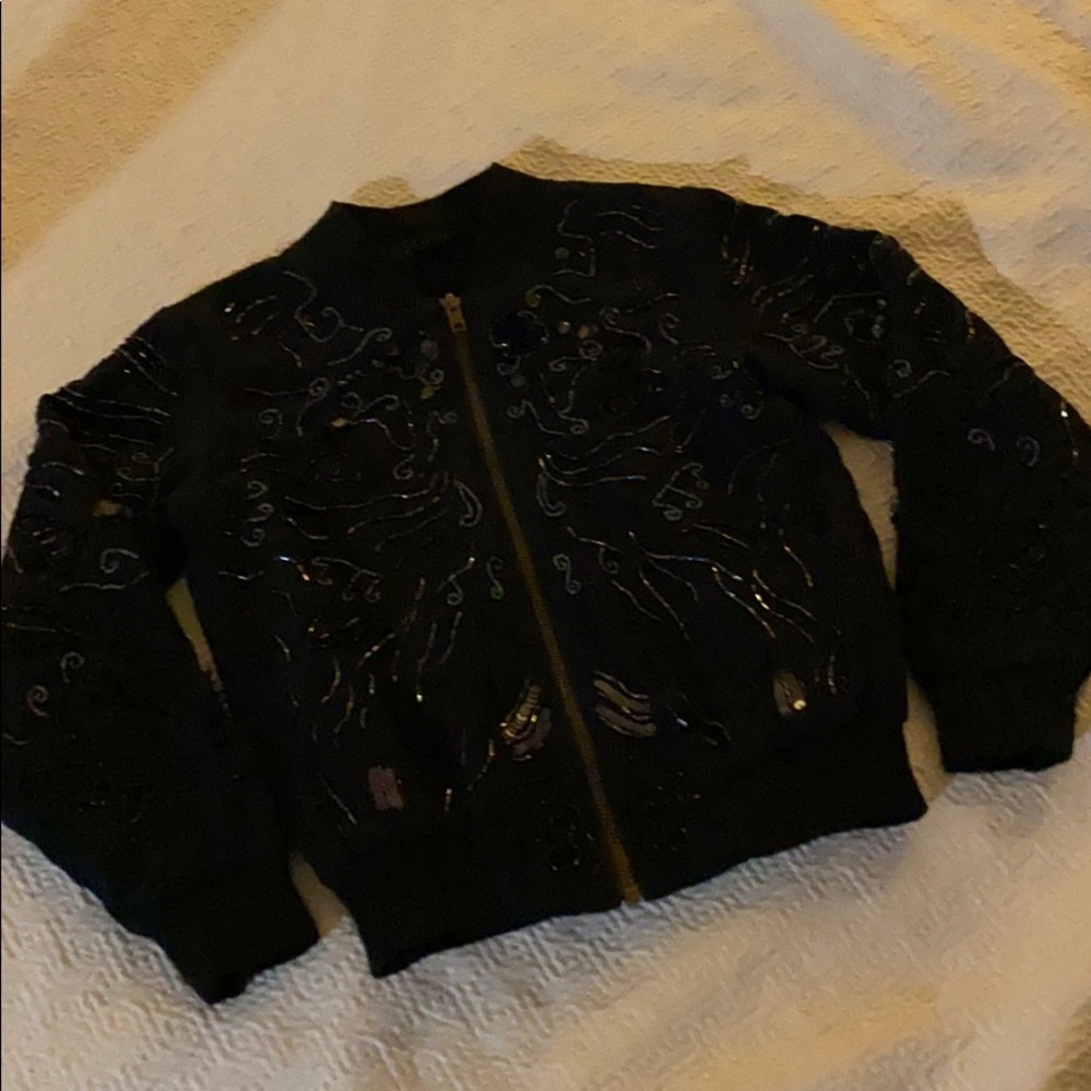 Next direct navy sequin coat 7